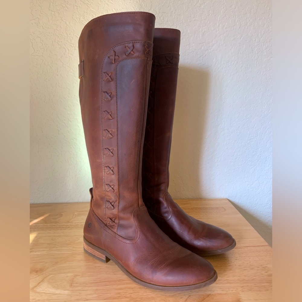 Born Chestnut Heeled Boots
